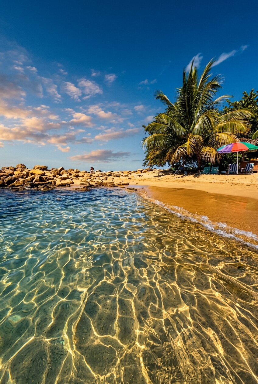 Rincón shore background